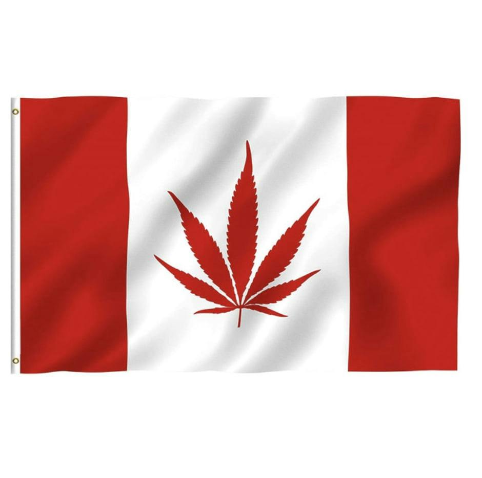3 x 5 Flags - Pot Leaf Canadian