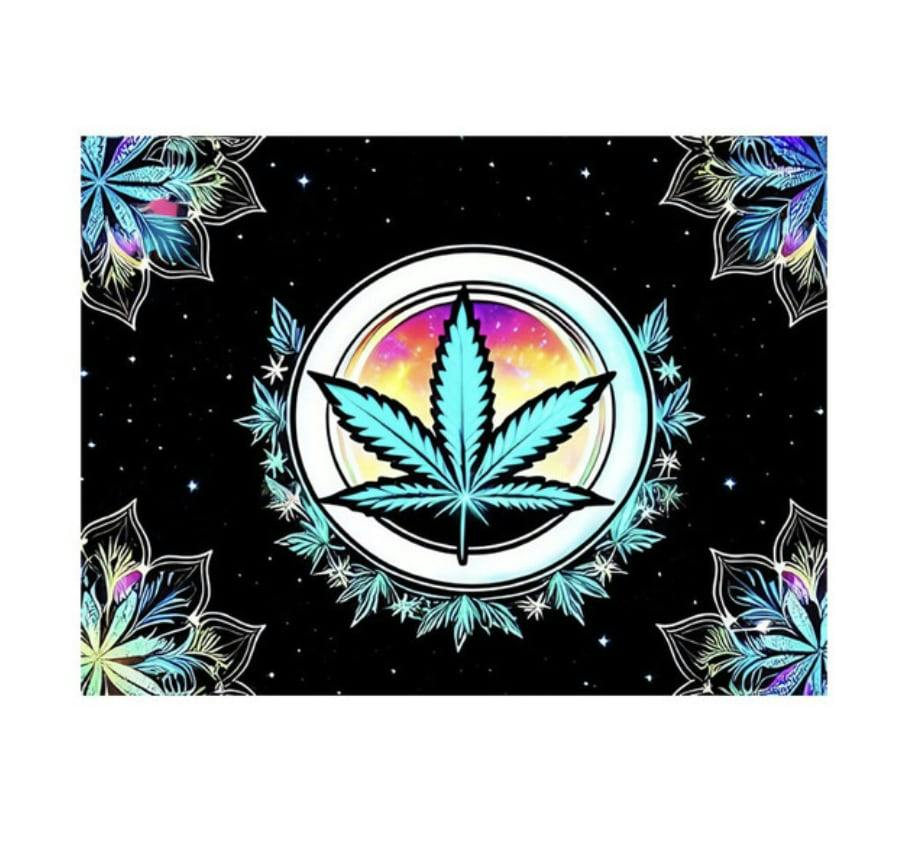 MJ Galaxy Black Light Reactive Wall Tapestry - 81"x53"