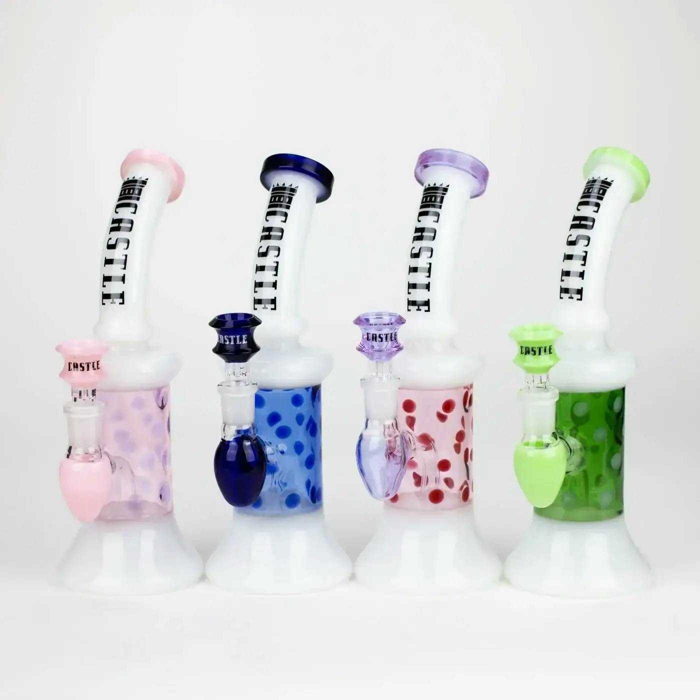 Castle Glassworks | 9" 2-in-1 Color Spots Rig