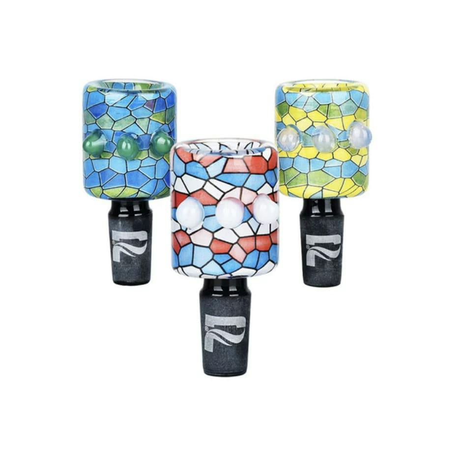 Pulsar Inside Print Mosaic Bead Grip Herb Bowl