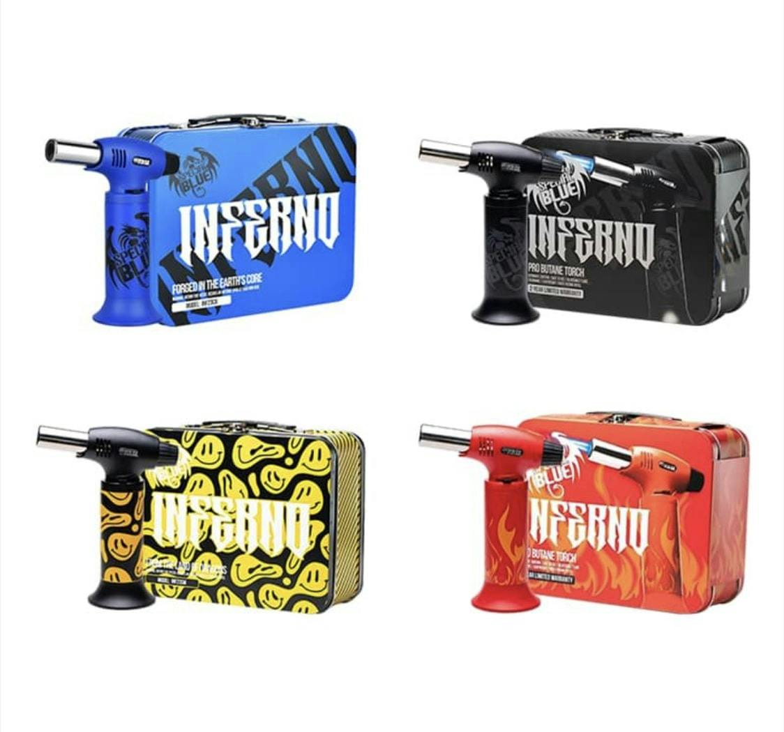 Special Blue Inferno Torch w/ Matching Tin Carrying Case - Assorted