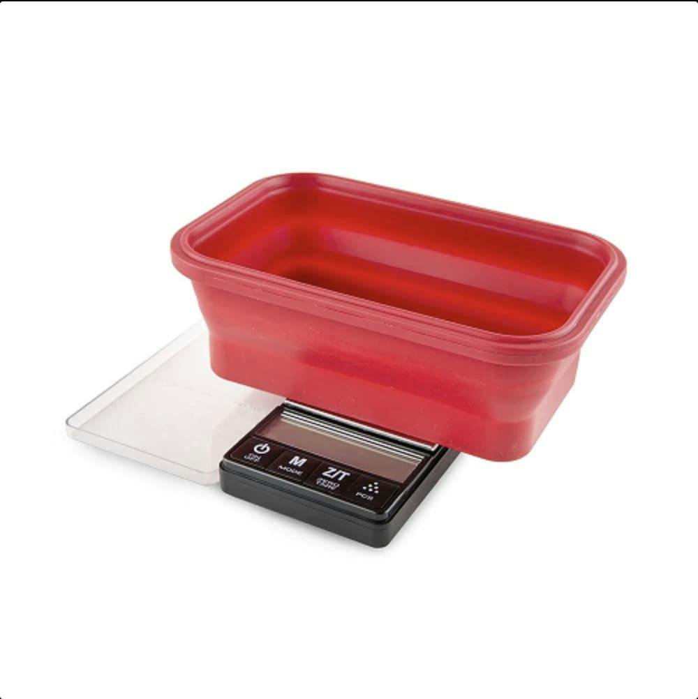 Truweigh Large Crimson Scale with Collapsible Bowl 1000g x 0.1g