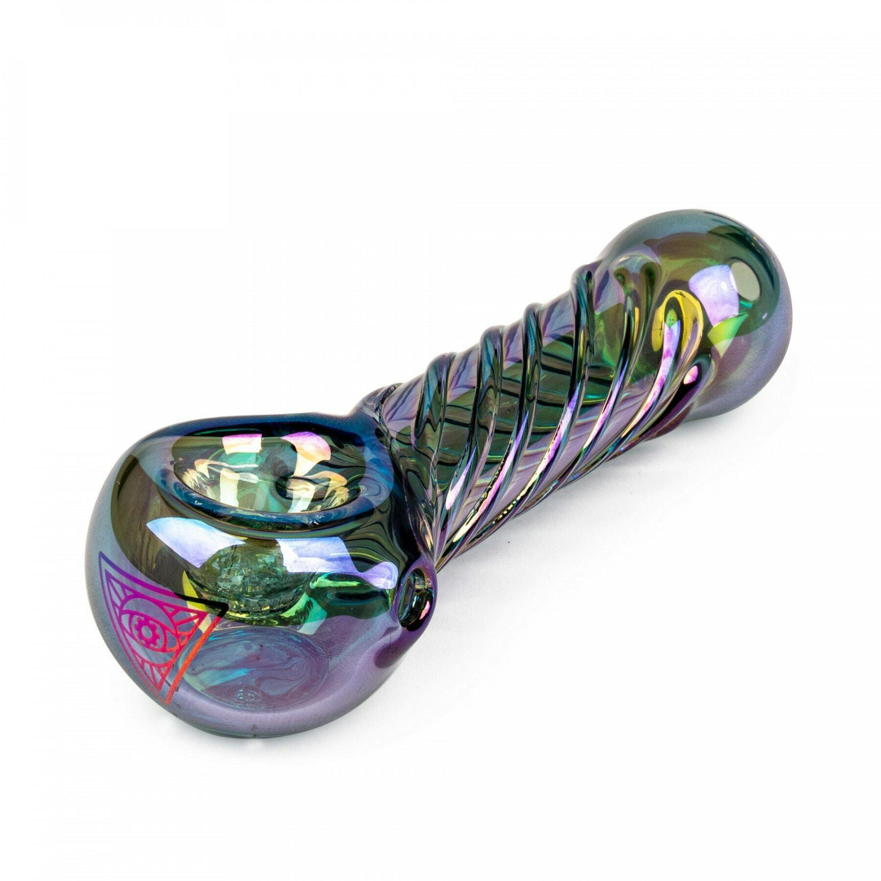 Red Eye Tek Terminator Twister Hand Pipe - Metallic