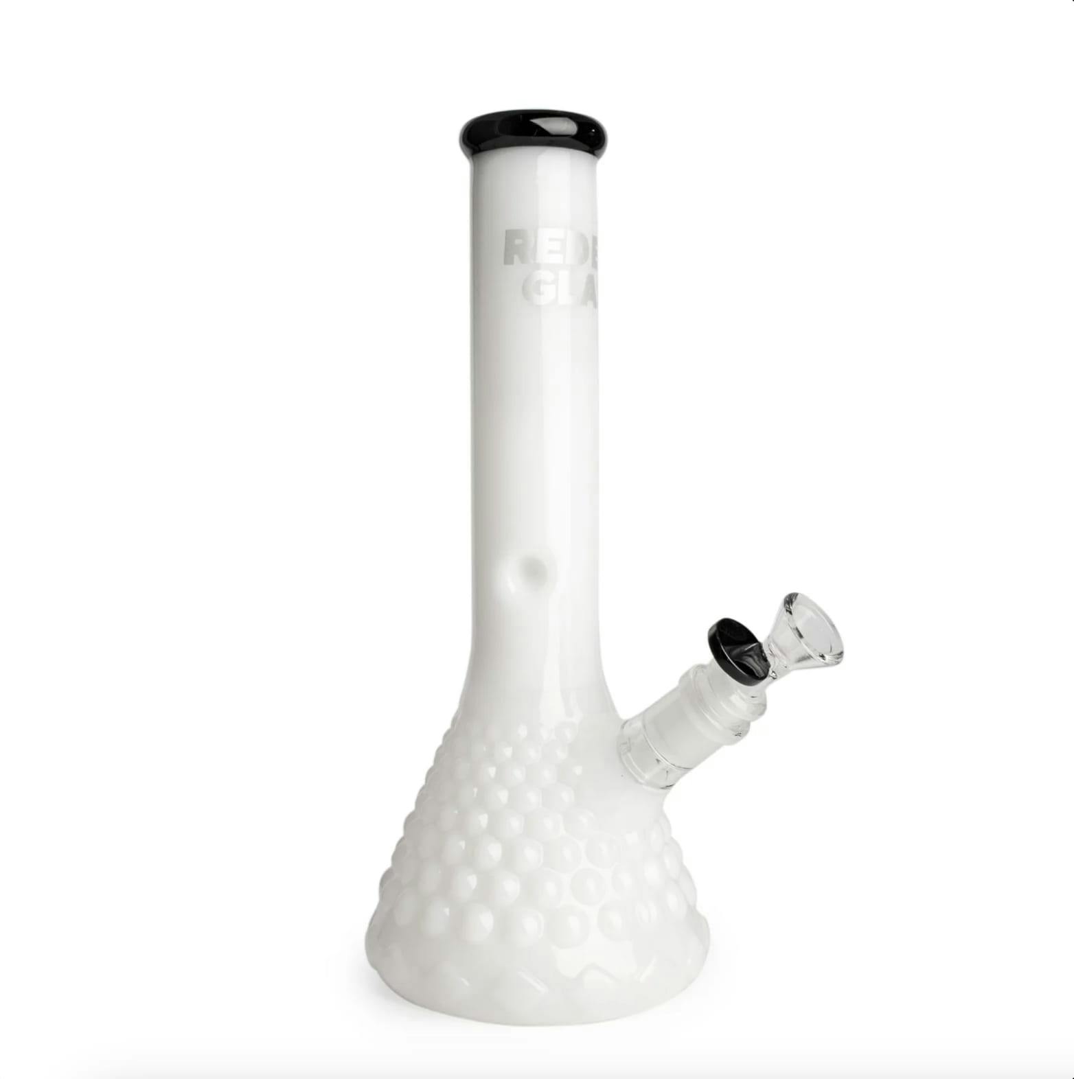 12" Red Eye Glass - Hermes Beaker Base Glass Bong