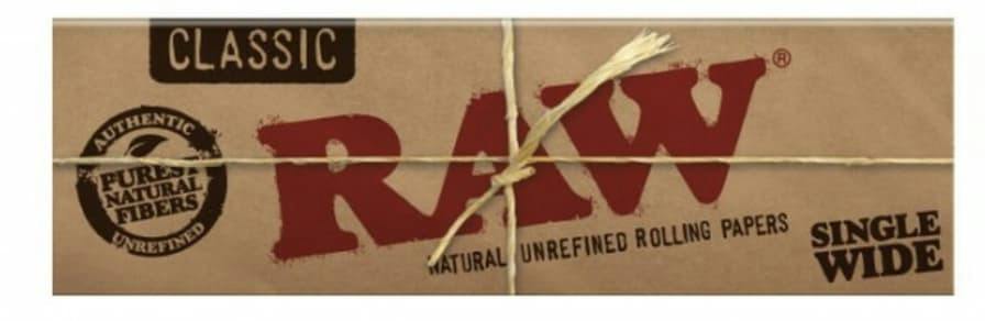 Raw- Single Wide 1" paper - Double Window ( 100 leaves)
