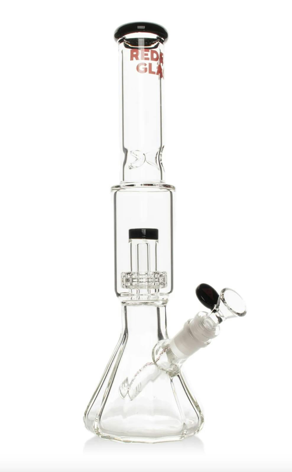 12" Red Eye Glass - Dodecagon Bong with Matrix perc