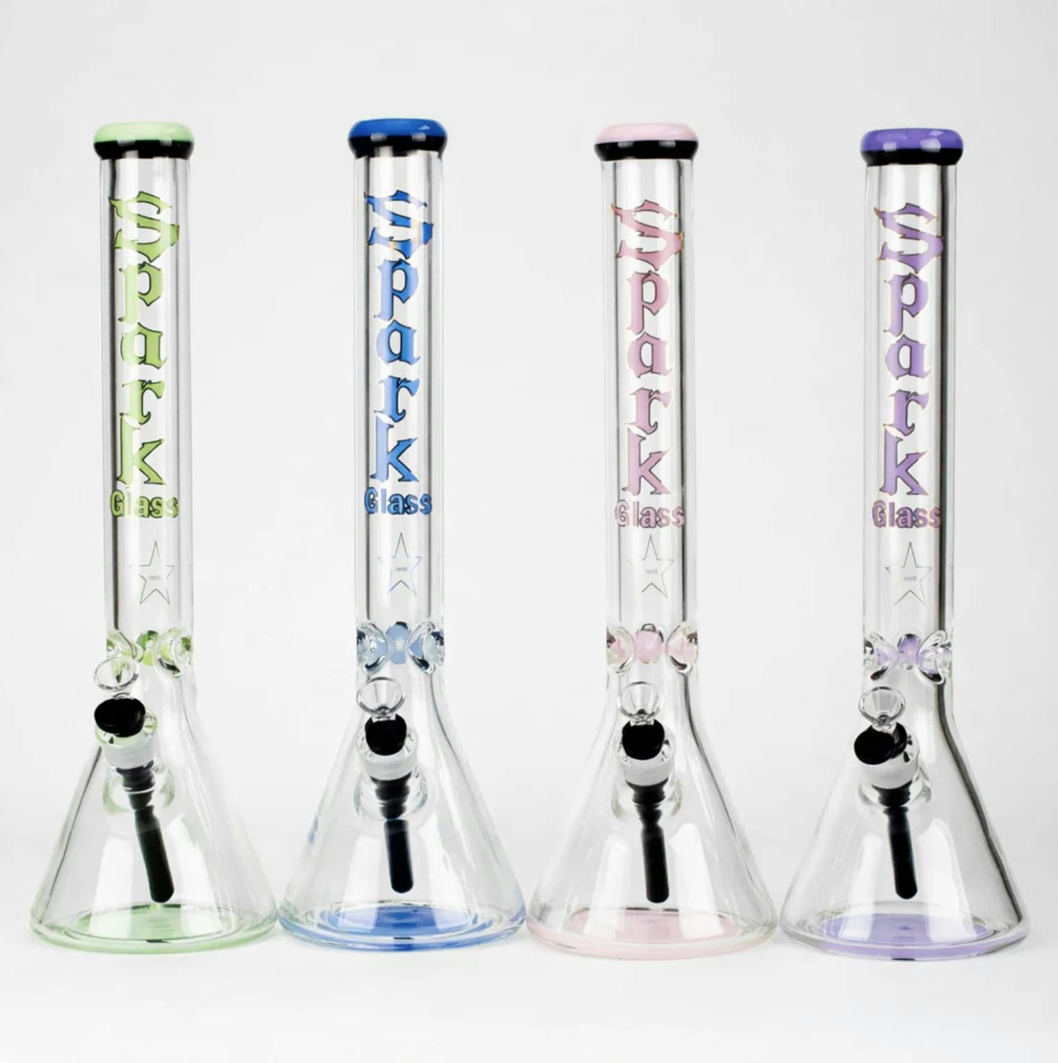 18" Spark - 9 mm GlassWater Bong
