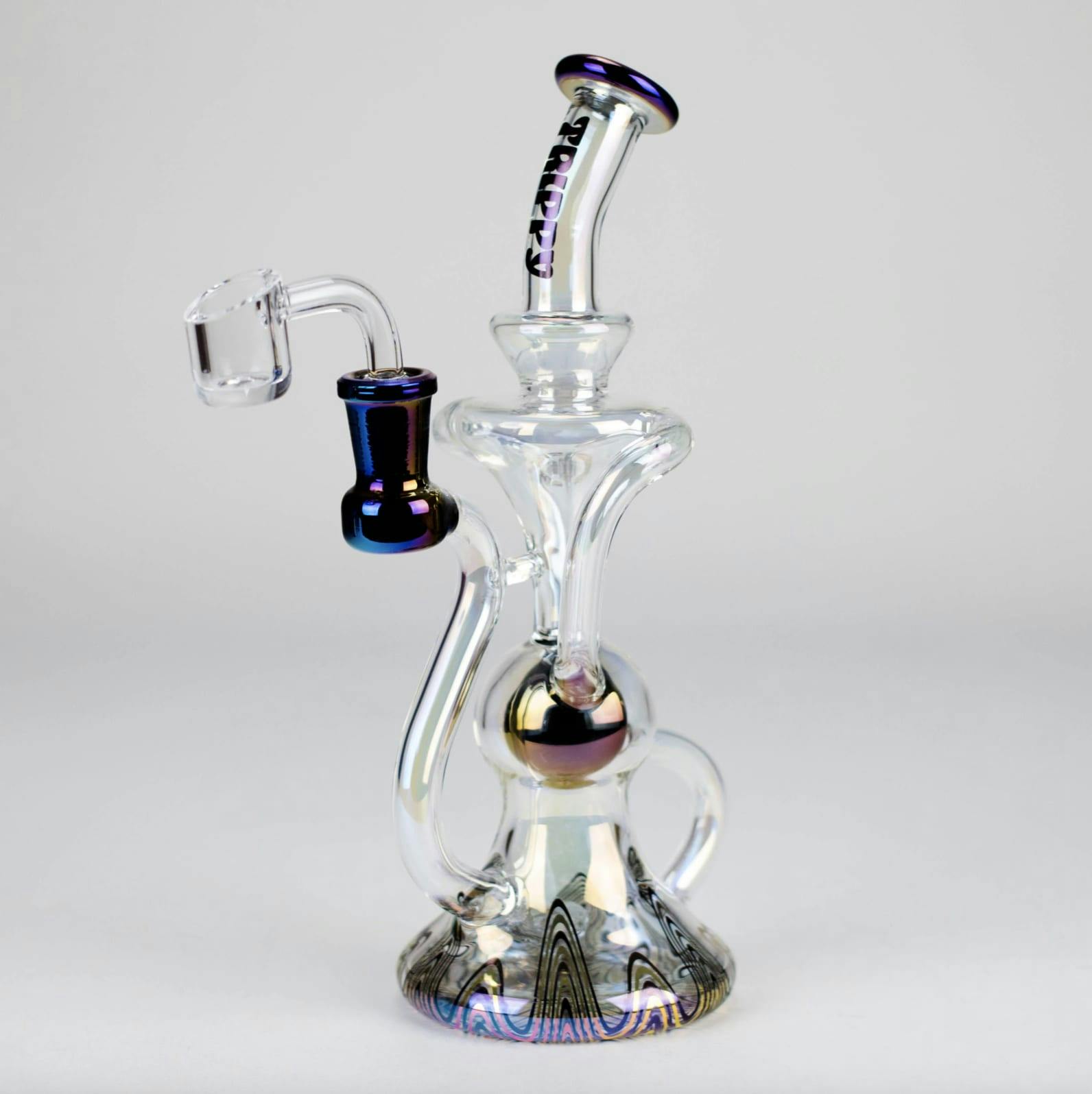 Trippy Glass Recycler with Banger