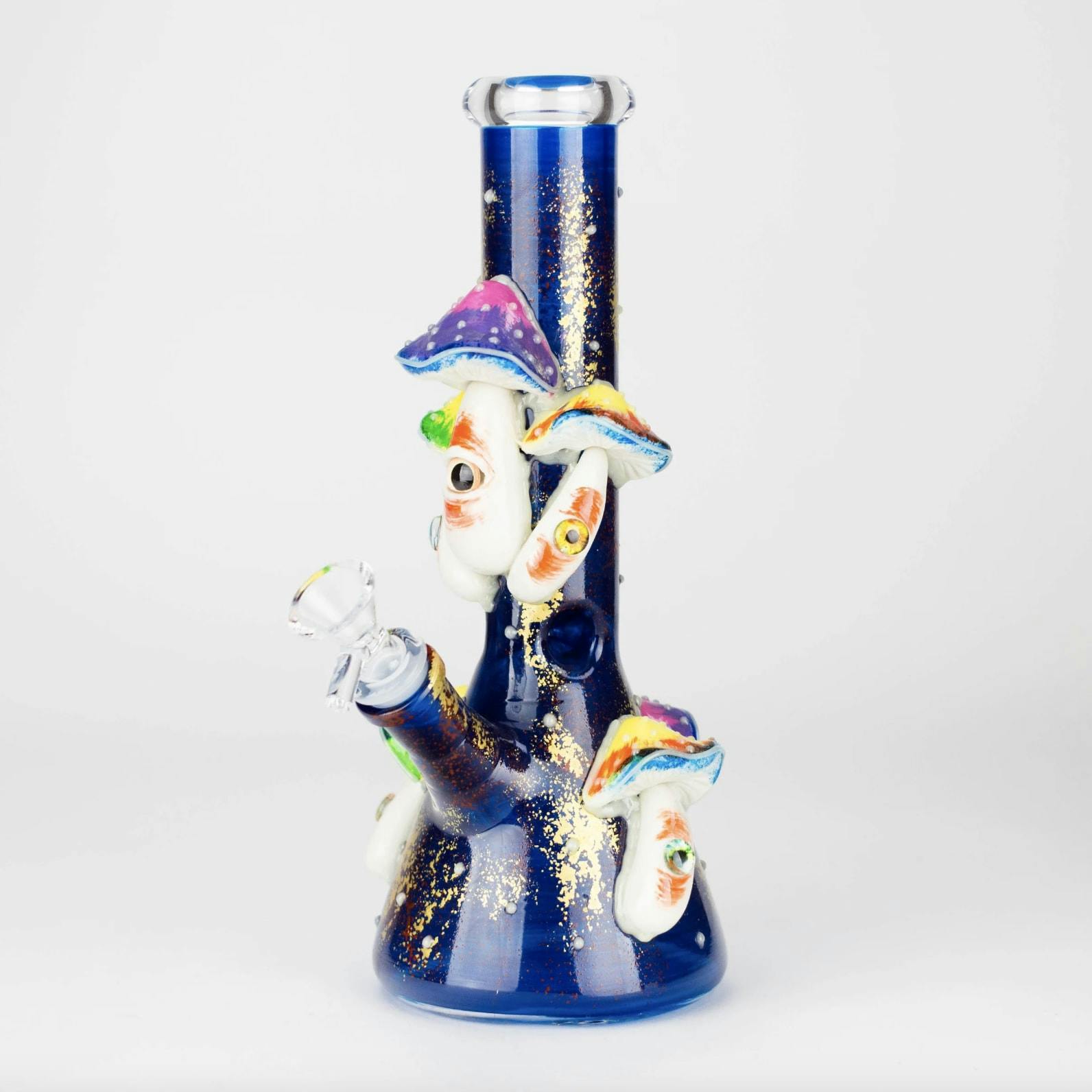 10" 3D Mushroom Spirit Glow in the Dark Beaker Bong