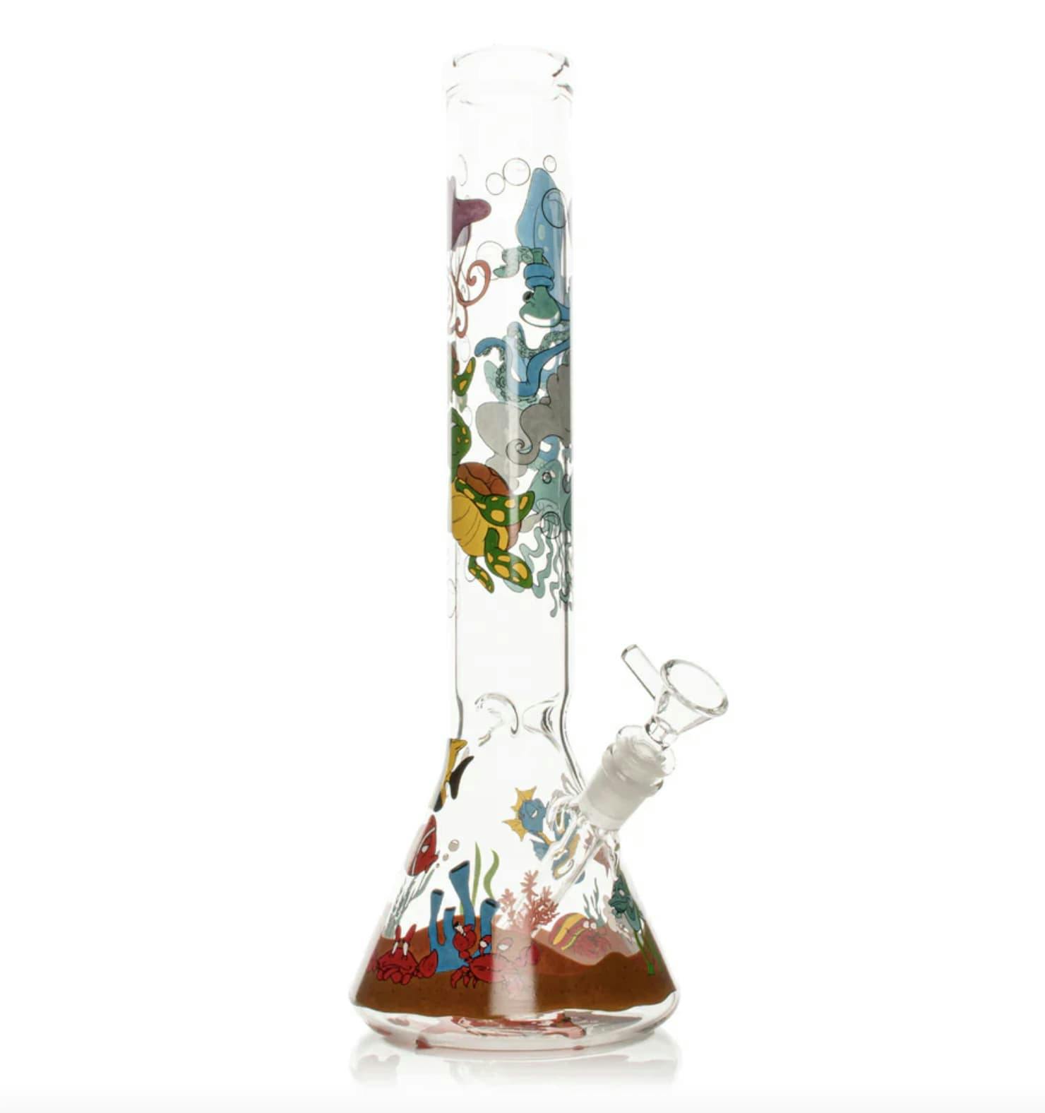 Red Eye Glass 15" Reefer Madness Beaker Bong