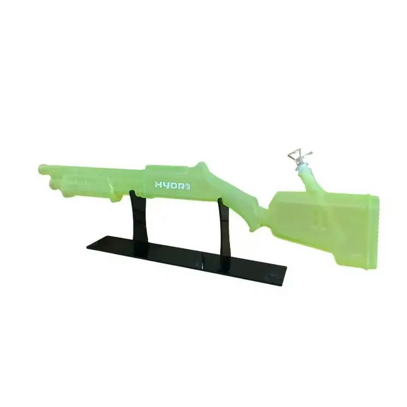 HYDRO | 30" Rifle-Shaped Novelty Glass Bong W/ Stand