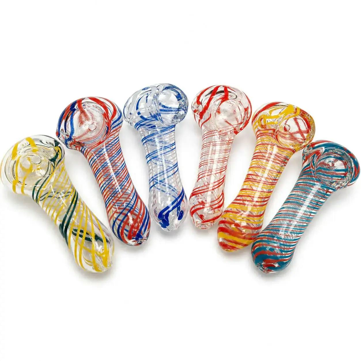 3-4" Soft Glass Pipe - Assorted Styles & Colours