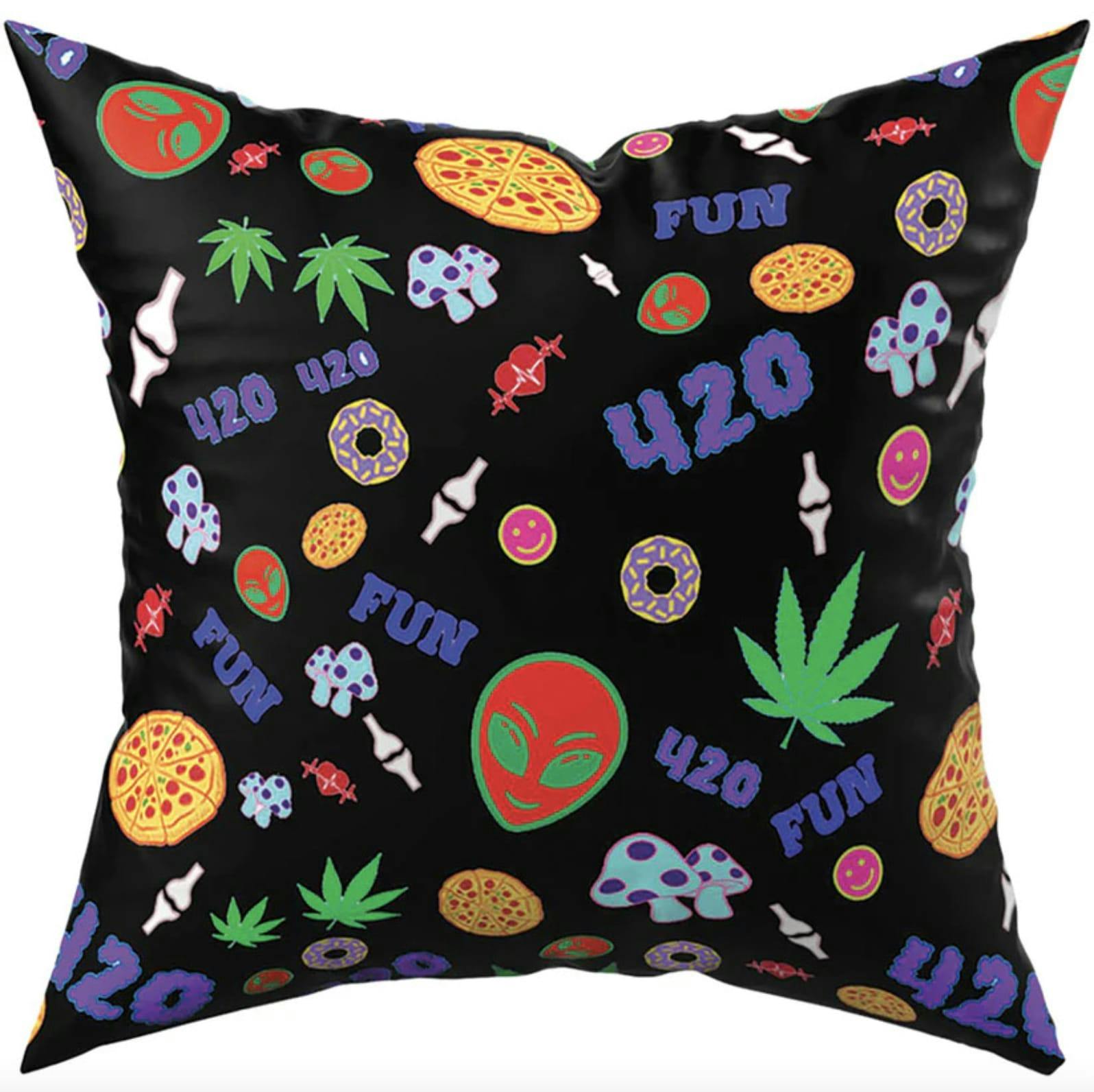 420 Mushroom Donut Pillow