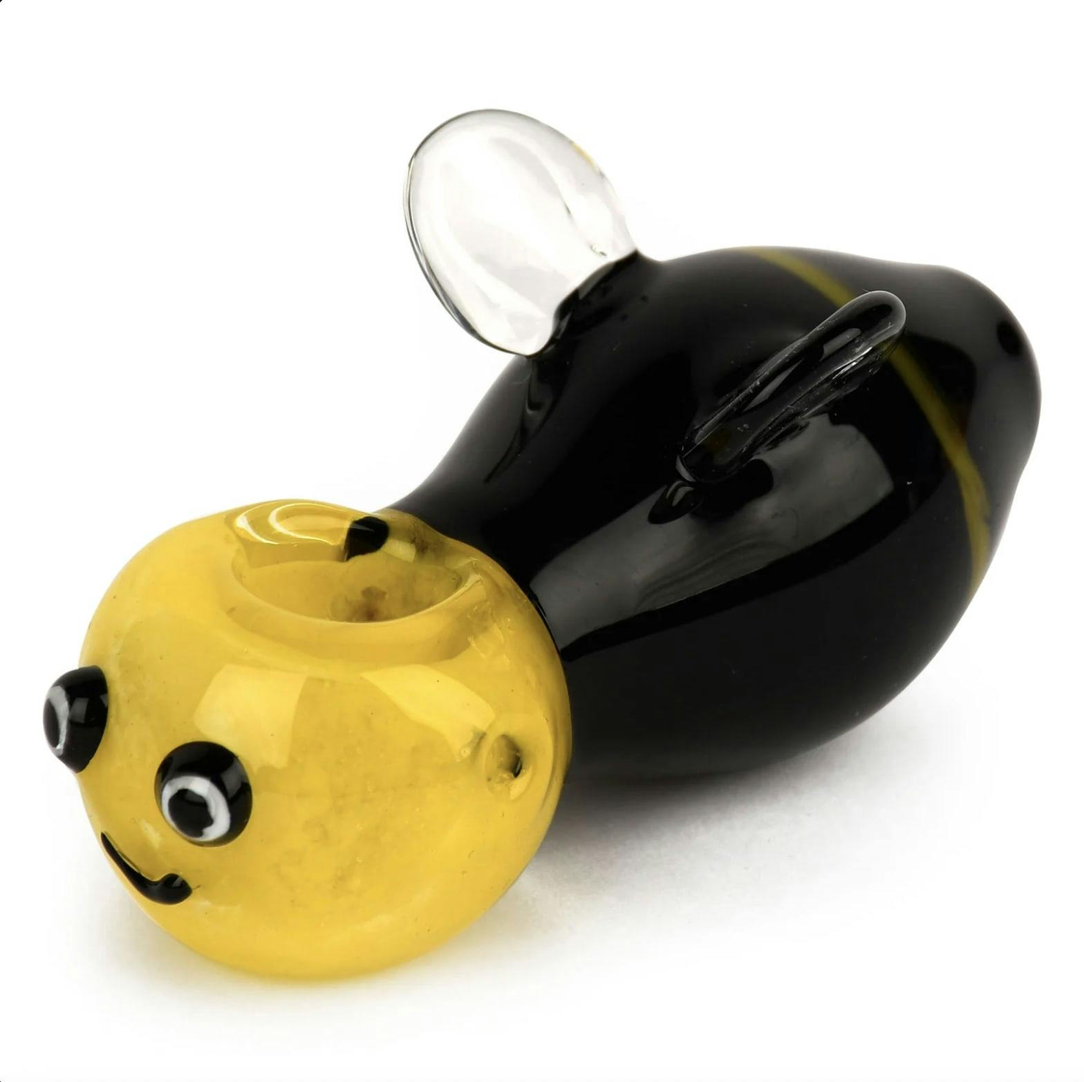 Red Eye Glass 3.5" Bee Glass Pipe