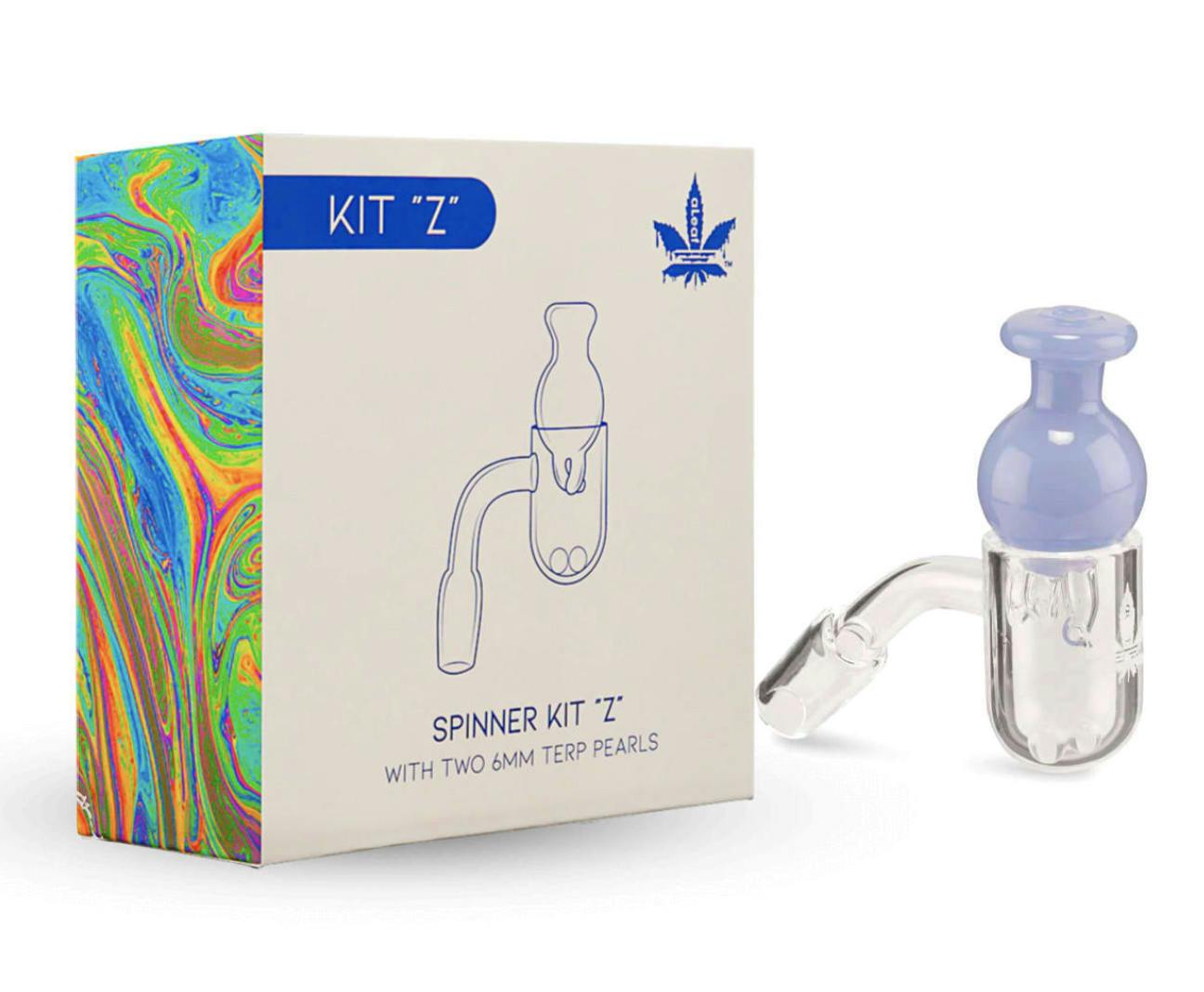 aLeaf Spinner Kit Z- 14mm Male 45 Degree Banger w/Cap & Beads