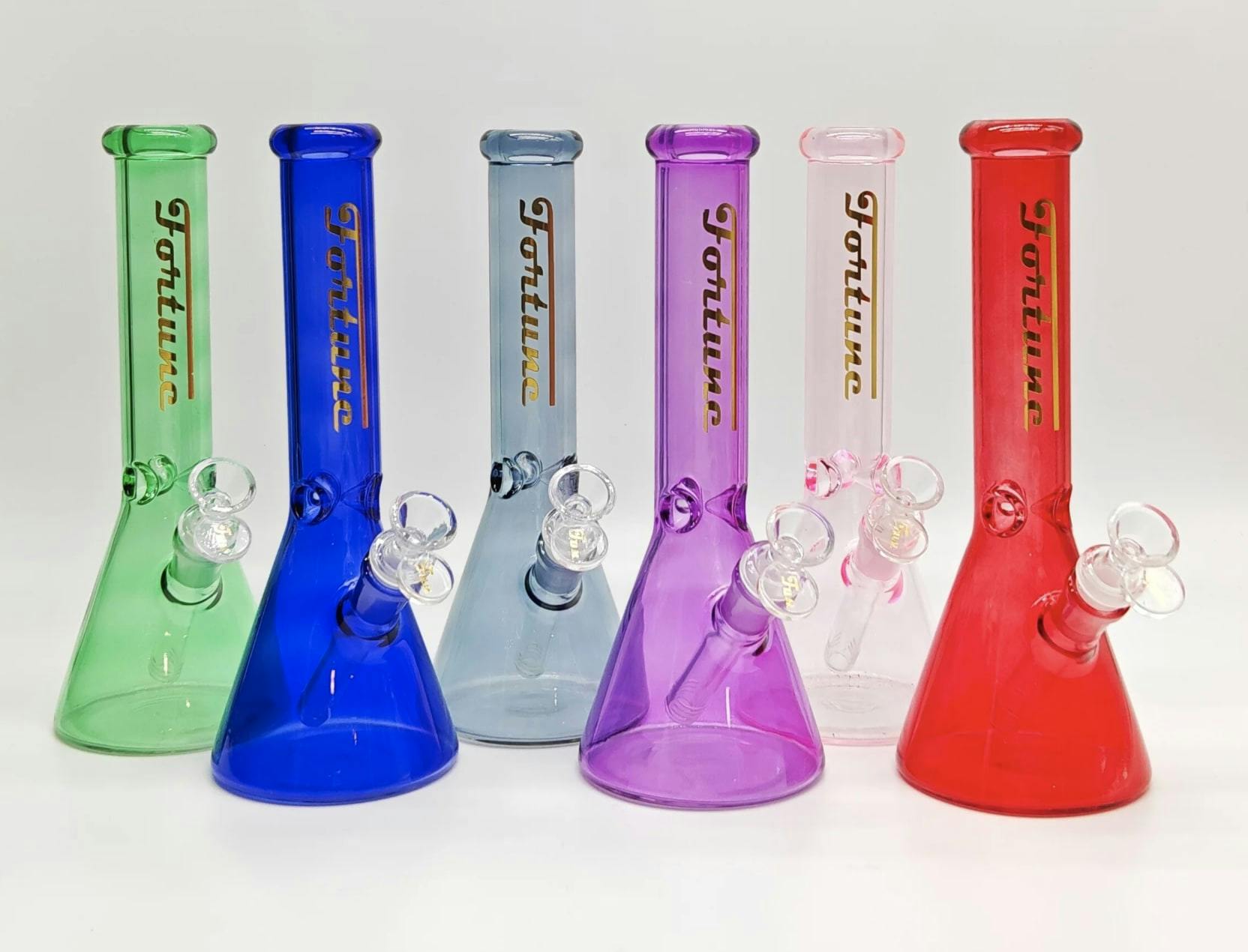 Fortune 10" 4mm Colour Beaker Bong