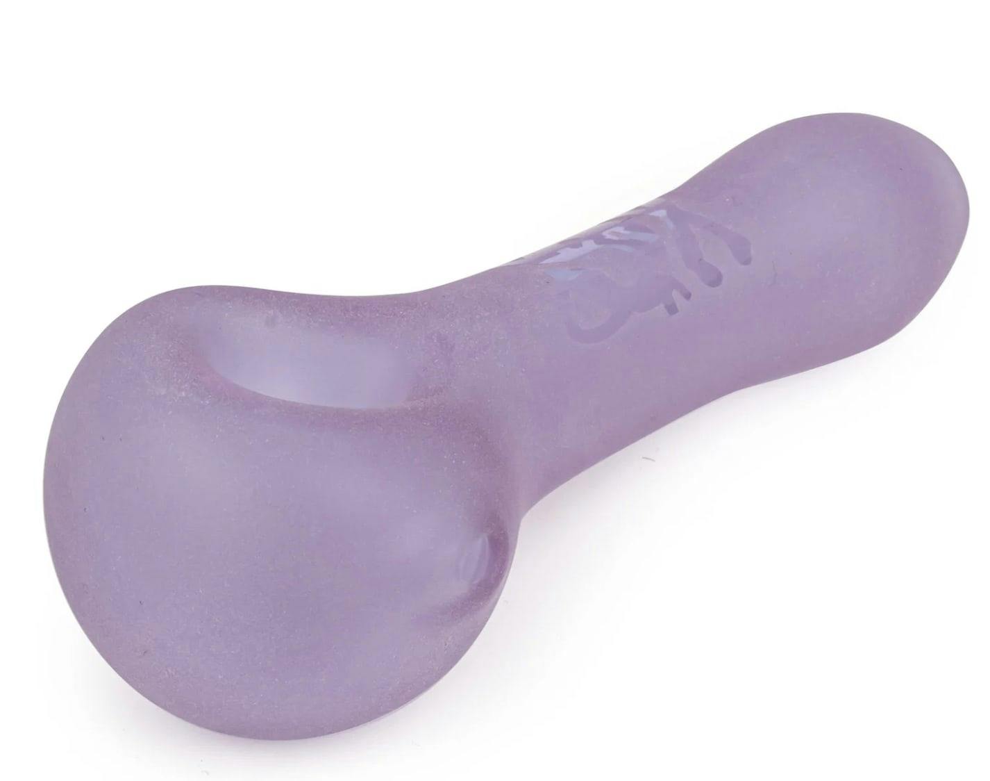 Purple Frosted glass pipe
