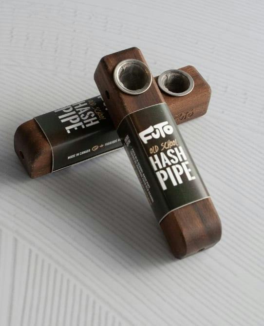 FUTO Old School Hash Pipe - - Walnut Old School Hash Pipe