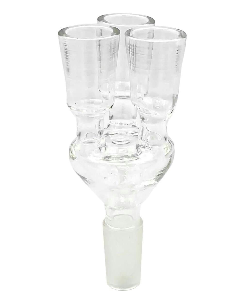 Triple Head Herb Holder - 19mm- Clear