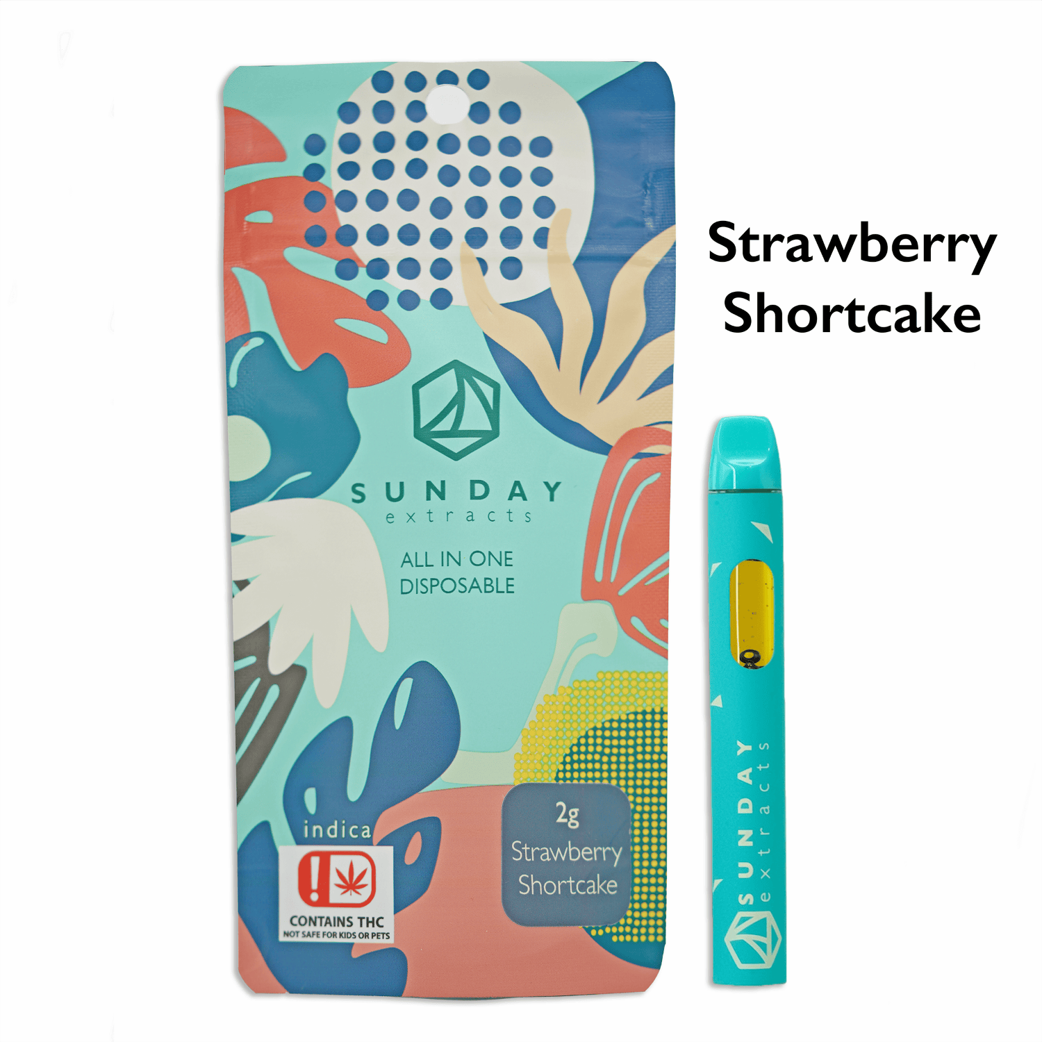 SUNDAY 2g All In One - Distillate - Strawberry Shortcake