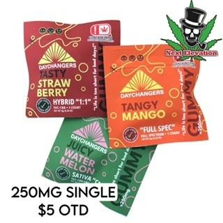Day Changer -SINGLES- 250mg FULL SPEC THC - Tangy Mango