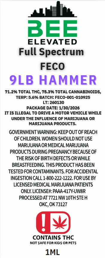 Bee Elevated - 9lb Hammer - 1g FECO
