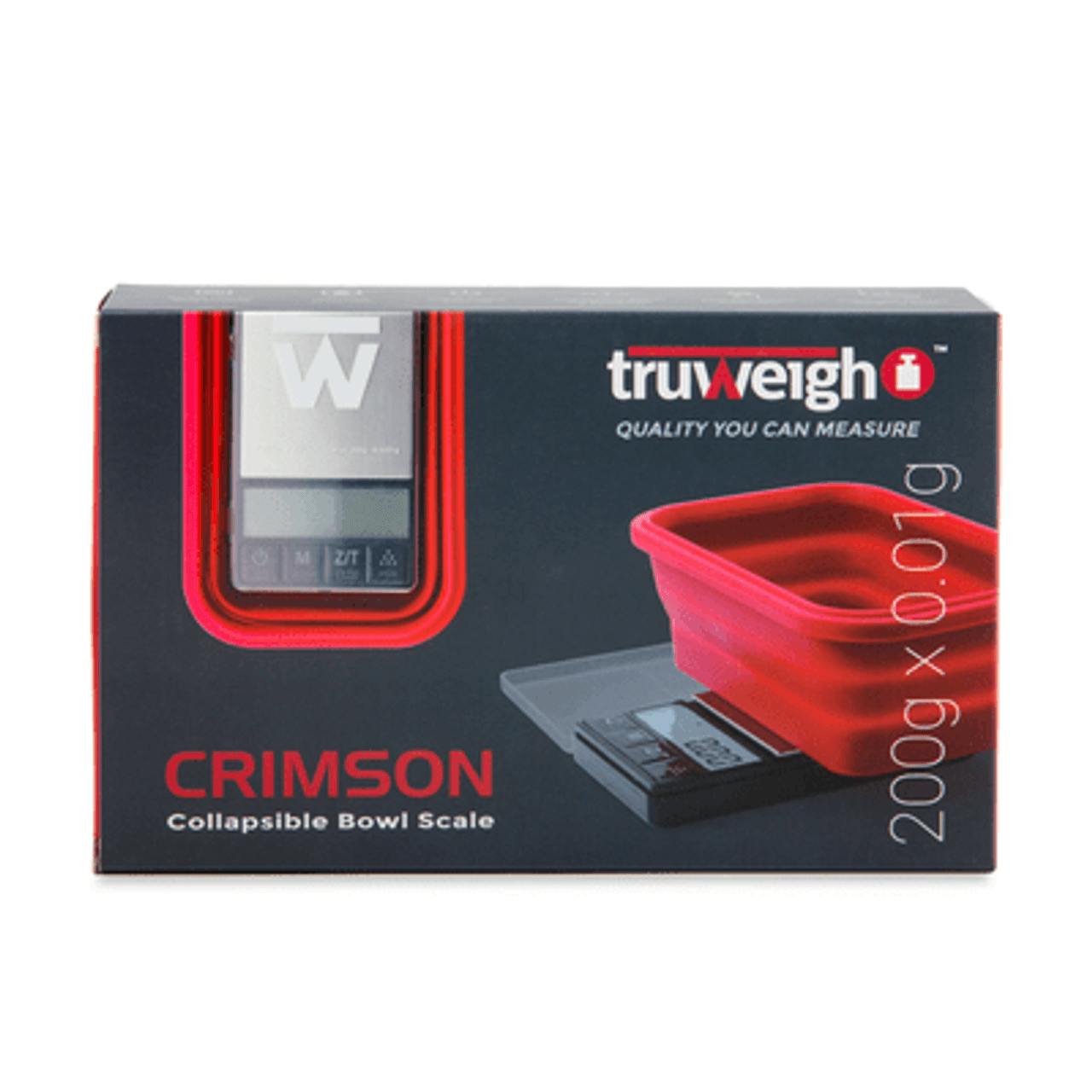 True Weigh Crimson Collapsible Bowl Scale