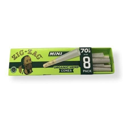 Kolas Zig-Zag 70's Organic Hemp Cones 8pk
