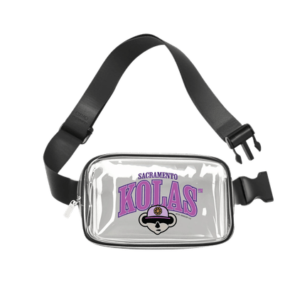 Kolas Branded Fanny Pack Clear Purple Koala