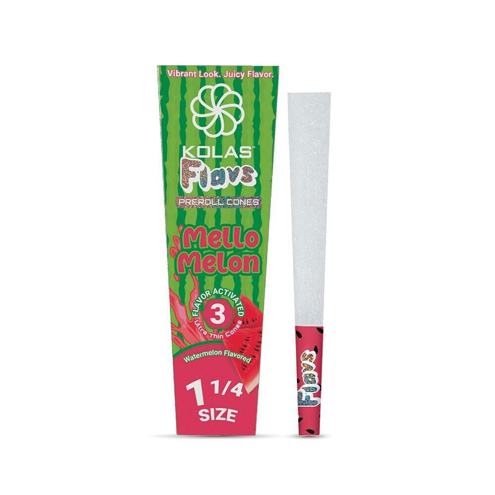 Kolas Branded Cones Flavs 3pk Mello Melon