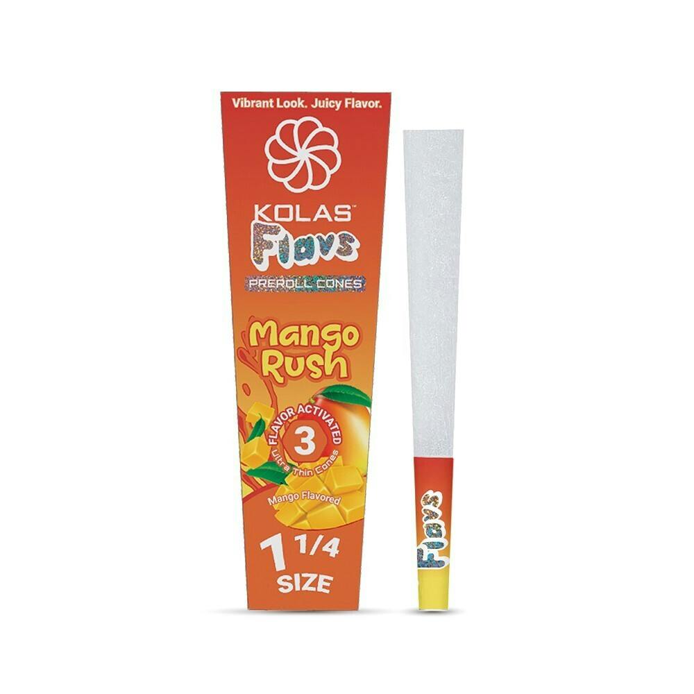 Kolas Branded Cones Flavs 3pk Mango Rush