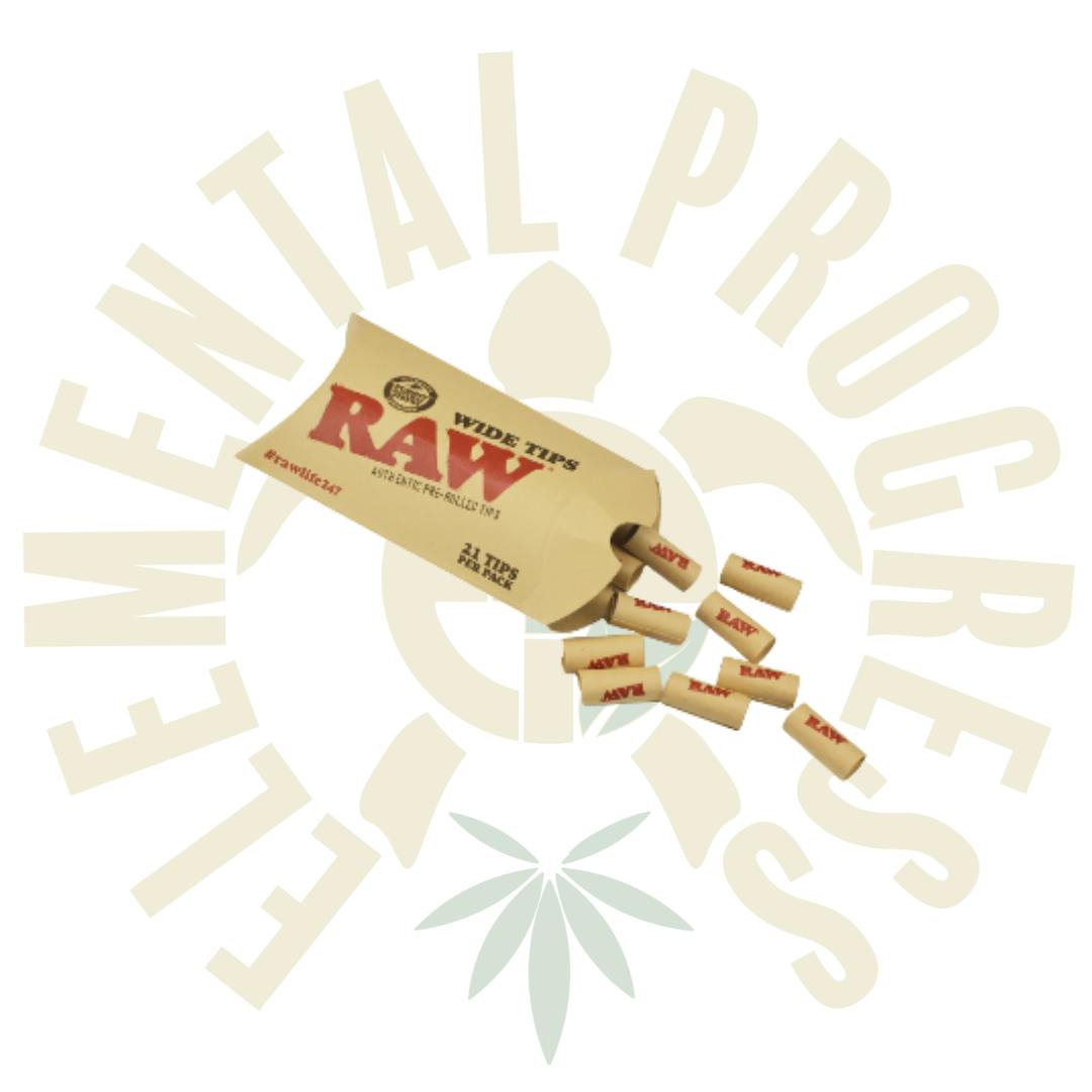 Raw - Pre-rolled WIDE Tips