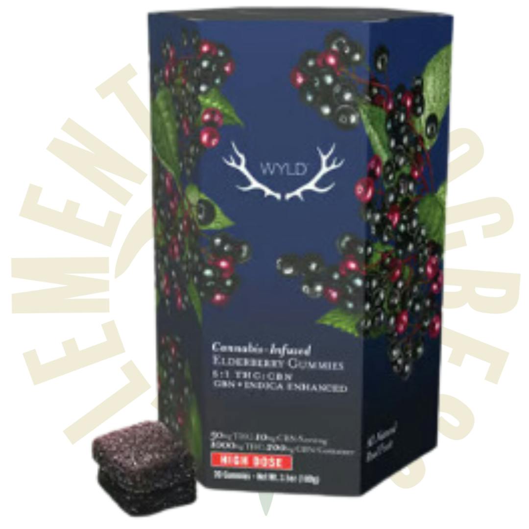 *HIGH DOSE* Elderberry 5:1 CBN + Indica Enhanced Gummies | 1000mg