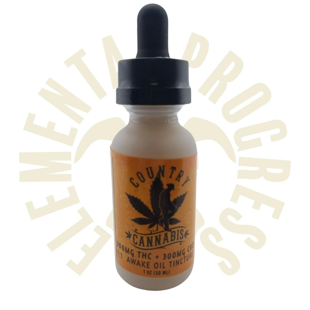 Country Cannabis Tincture - Awake 1:1 600mg