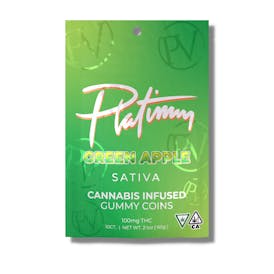 Platinum Vape 100mg Gummies - Green Apple