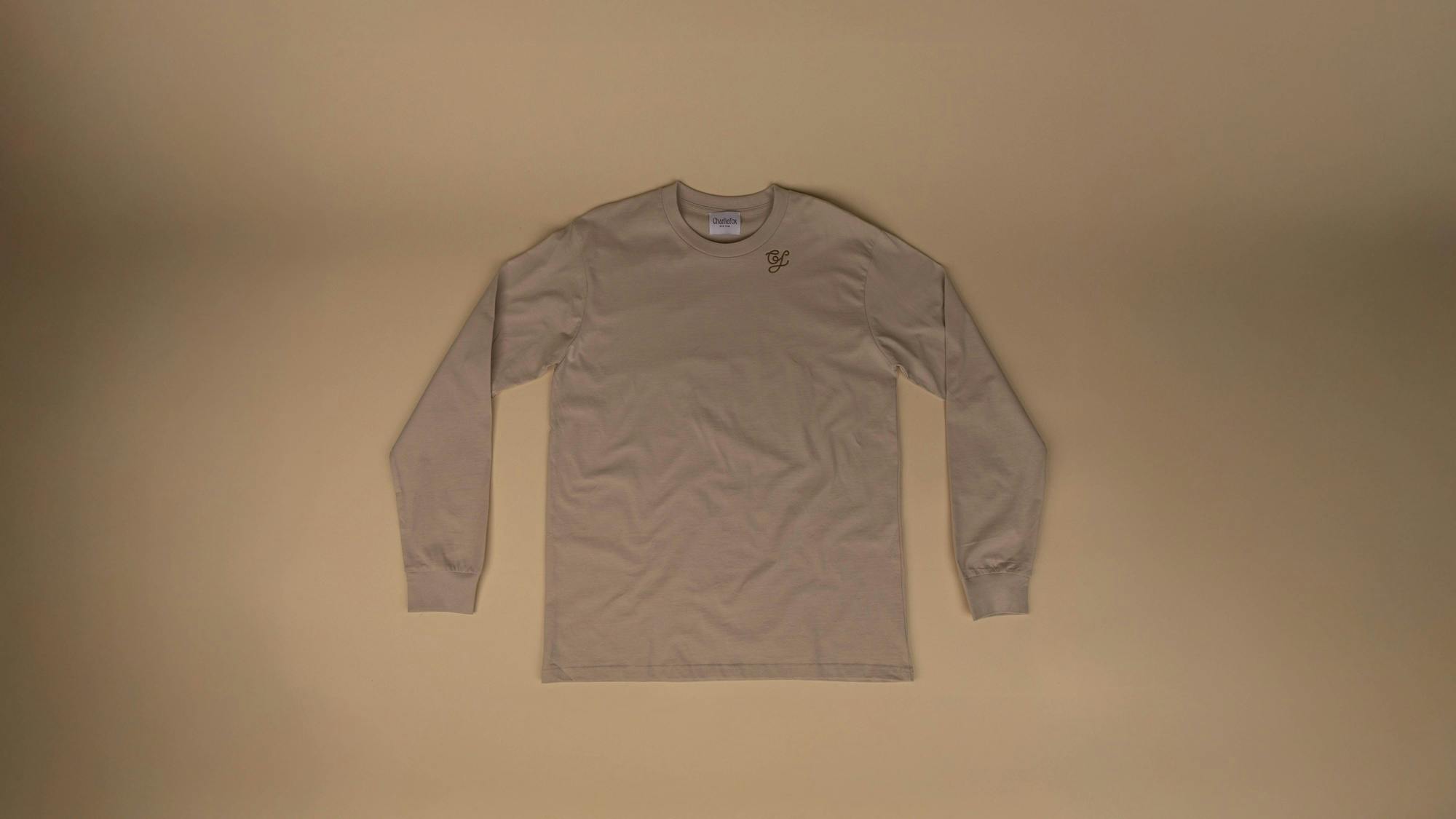Long Sleeve Crewneck With Sand Logo