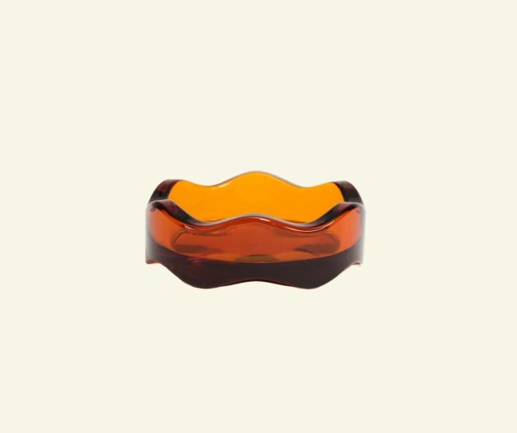Wavy Ashtray | Amber