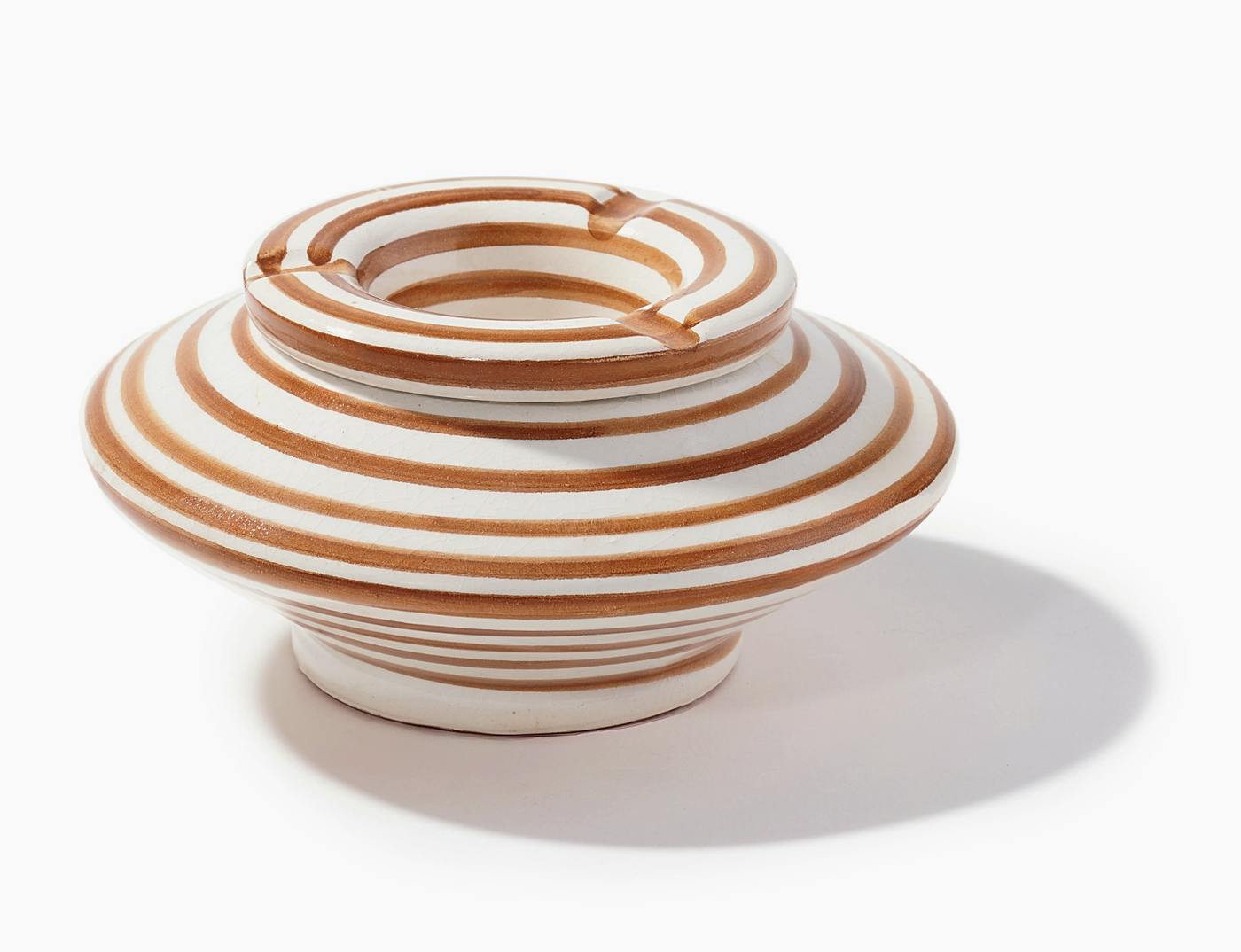 Striped Ashtray | Chestnut