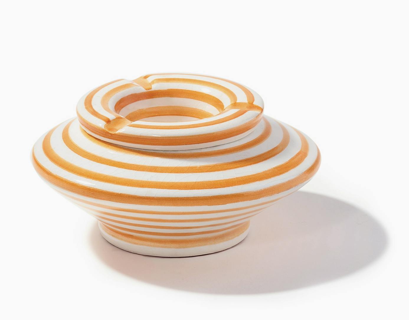 Striped Ashtray | Persimmon