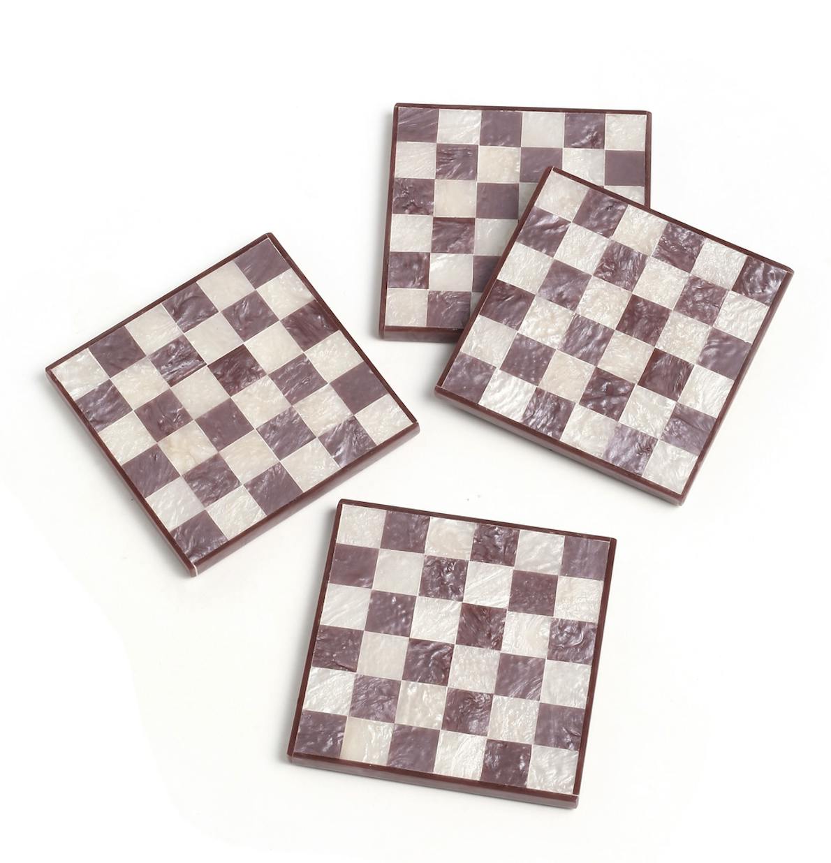 Resin Coasters | Burgundy