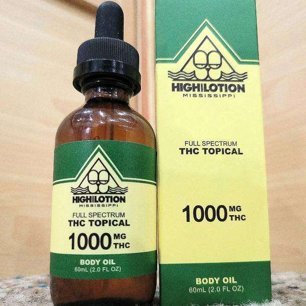 Noble Labs - High Lotion Body Oil - 1000mg THC