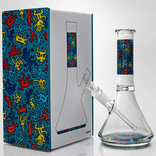 12” Water Pipe w/bowl | K. Haring