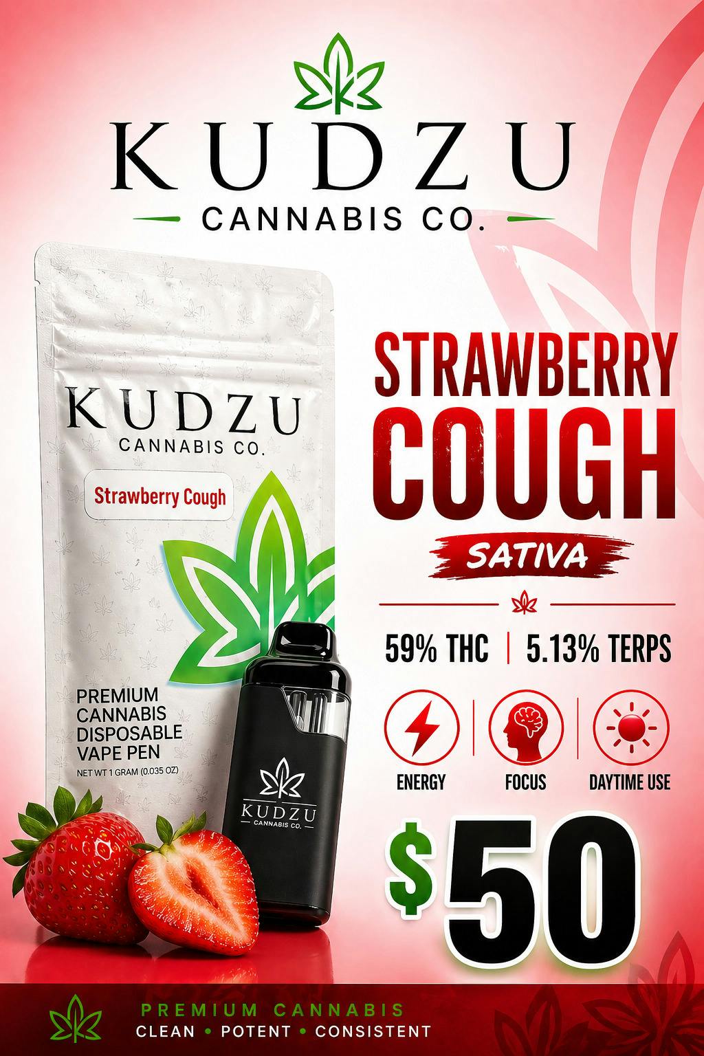 1g Dispo - Strawberry Cough