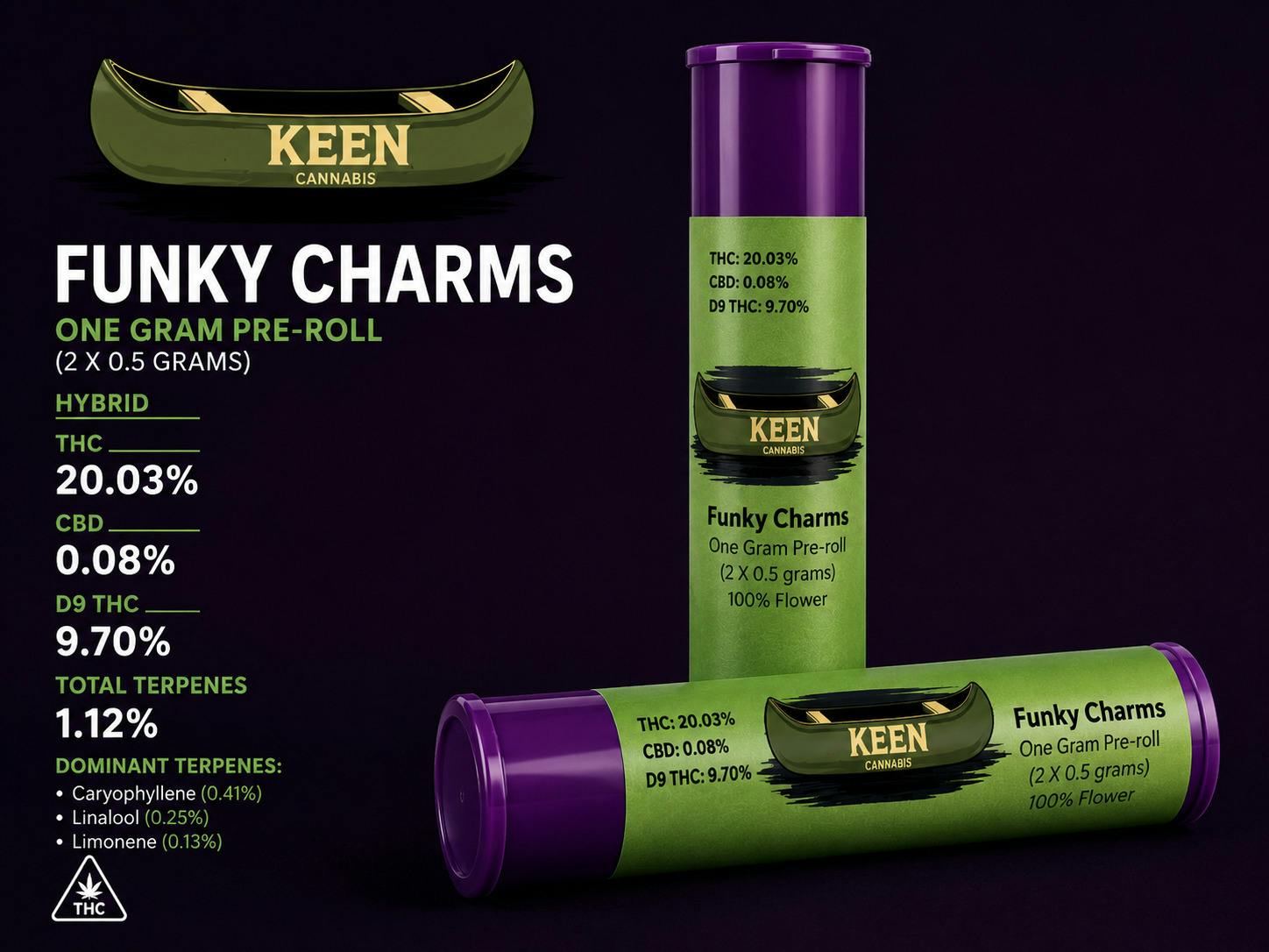 Funky Charms | 1g | 2pk at Kudzu Cannabis