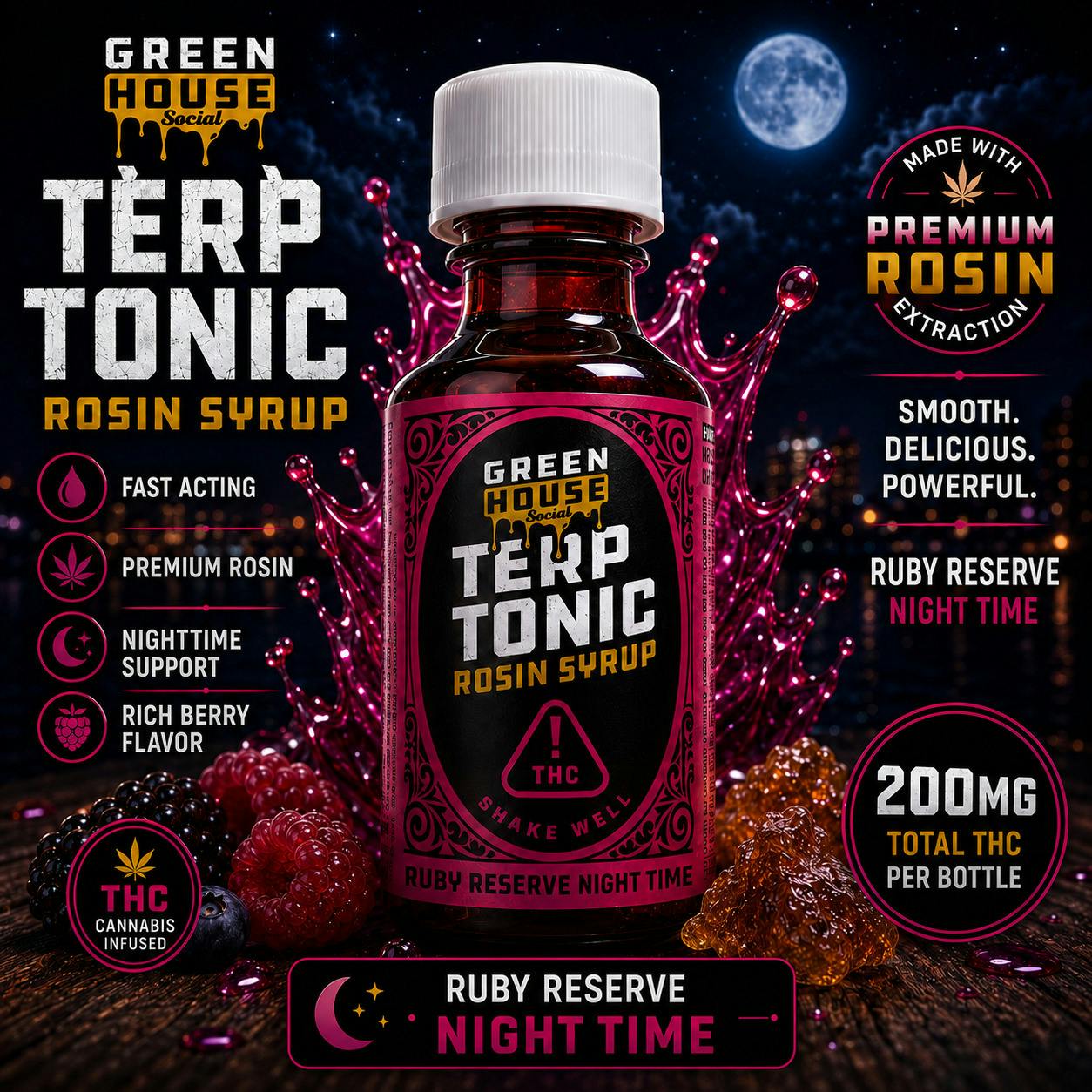 200mg Ruby Reserve Rosin Syrup