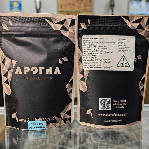 Apotha | Tangerine FSO - | 1000mg (3.5g) | 10pk | 100mg/ea