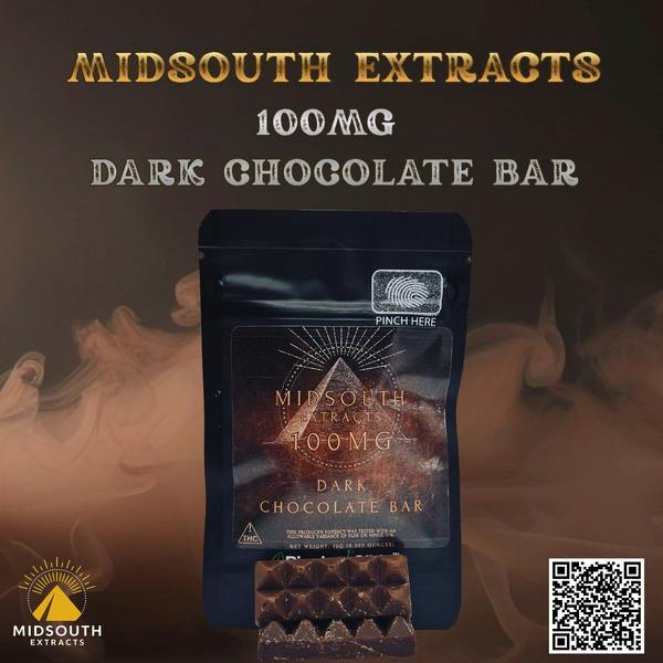 100mg Dark Chocolate Bar at Kudzu Cannabis