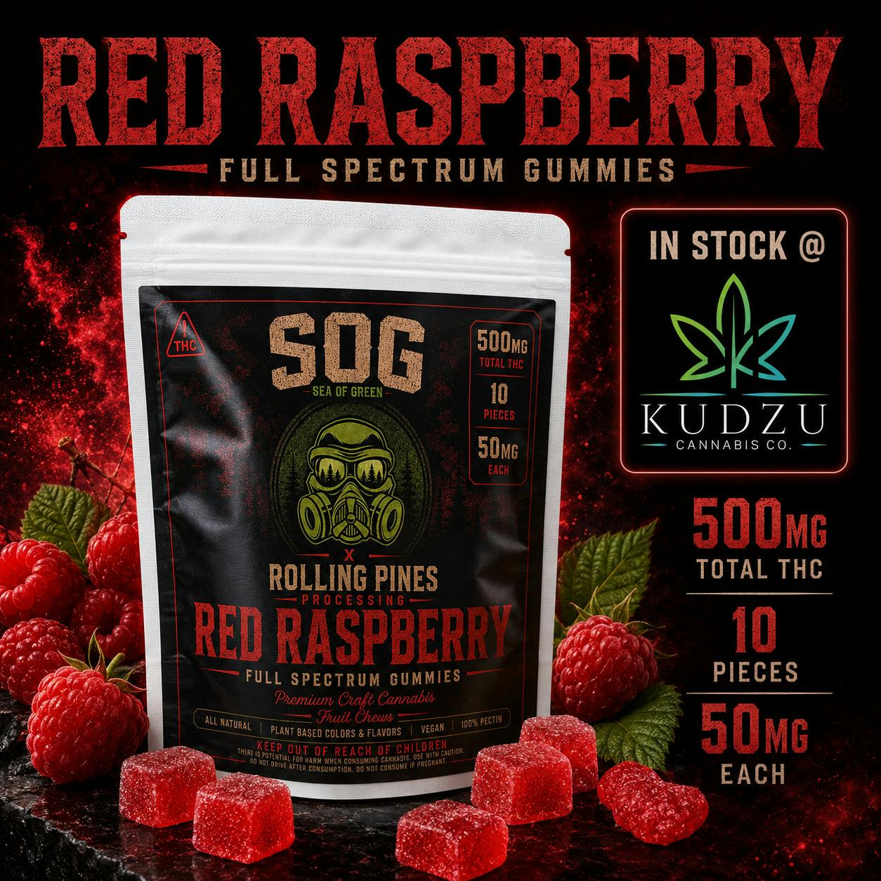 500mg Red Raspberry