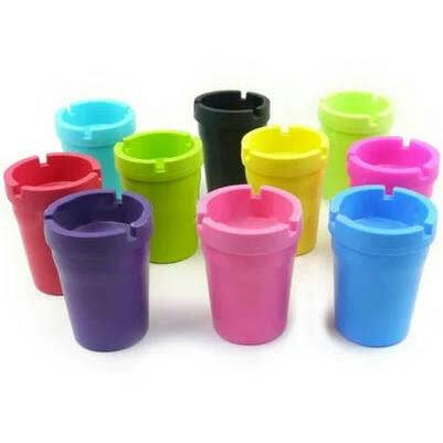 Bucket Cup Ashtray with Lid Assorted colors