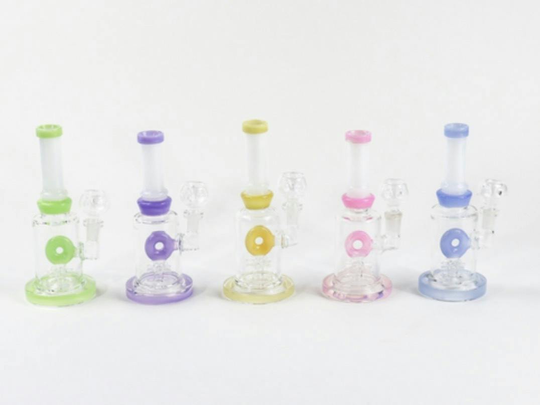 7" Slime Donut Macaroni-Star Hanger Bong/Rig